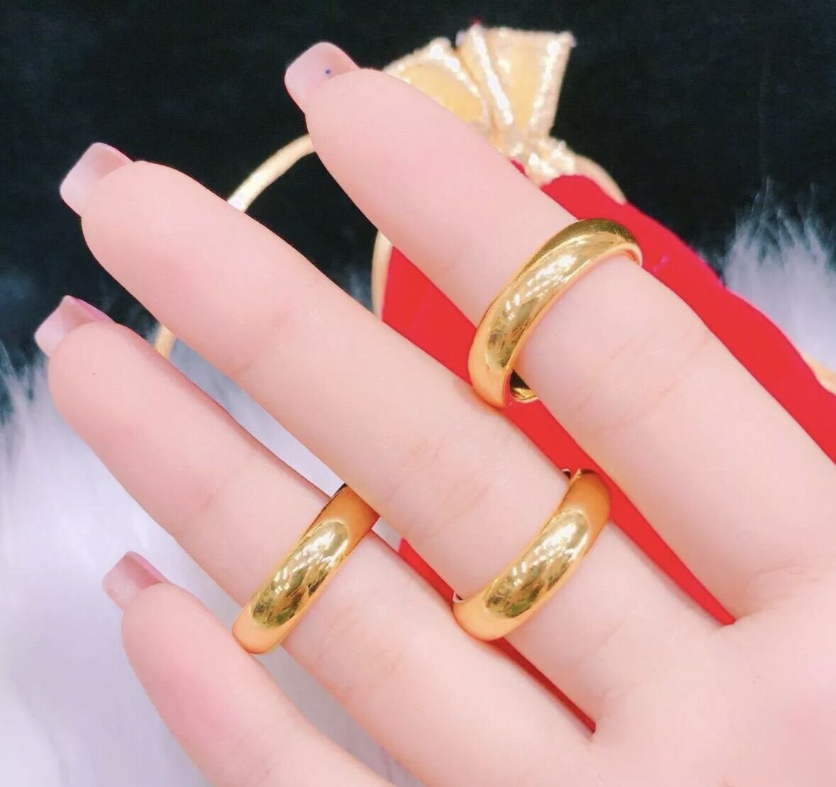 Nhẫn trơn xuping 2 chỉ mạ vàng 18k cao cấp siêu bền màu