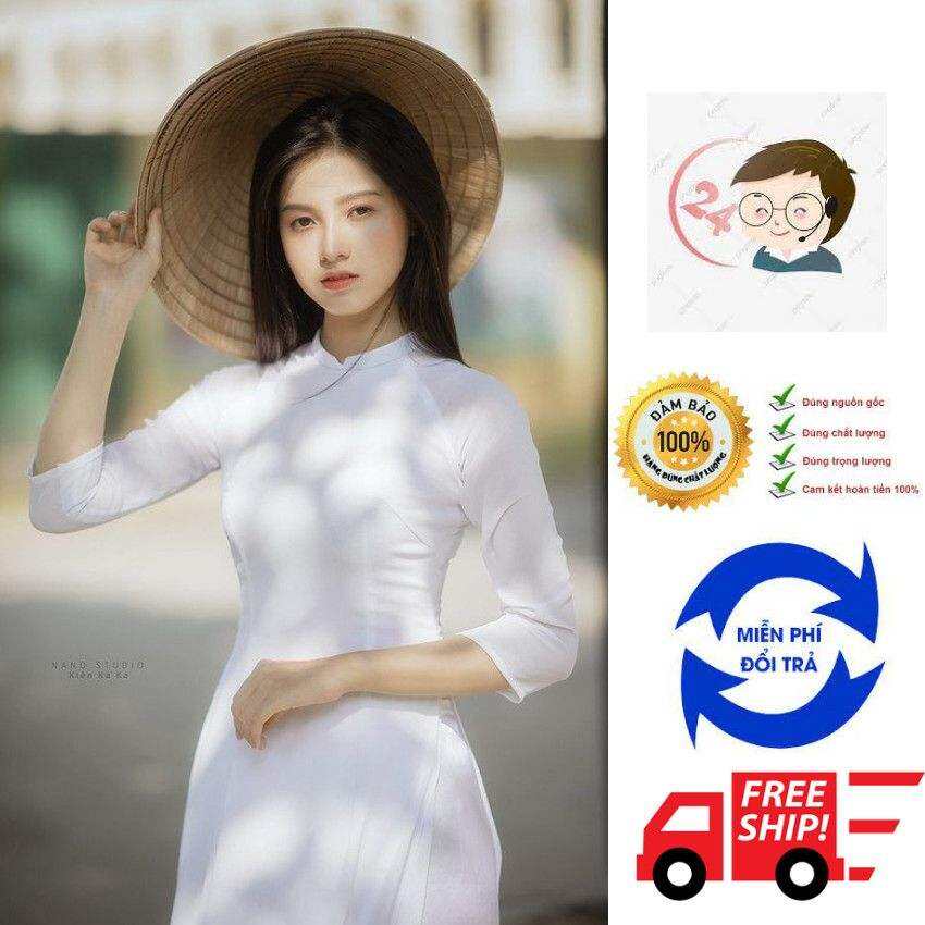 ÁO DÀI TRẮNG HỌC SINH 4 TÀ KÈM QUẦN 2 LỚP