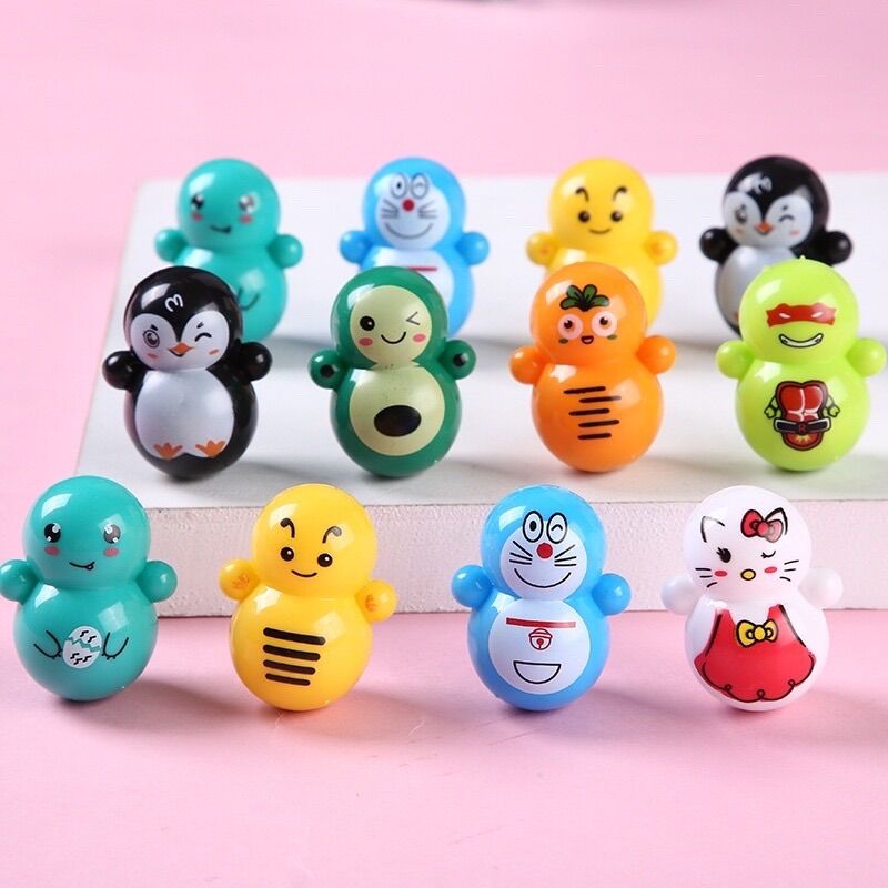 Set 30 con lật đật mini cute cho bé yêu_Lật đật squid game_Combo 30 con lật đật mini đủ loại