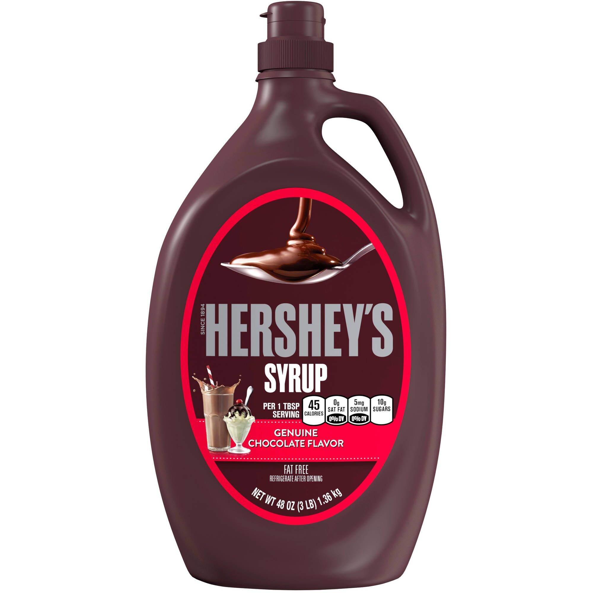 Sốt topping Siro socola nguyên chất Hershey s syrup chocolate Mỹ 1360g
