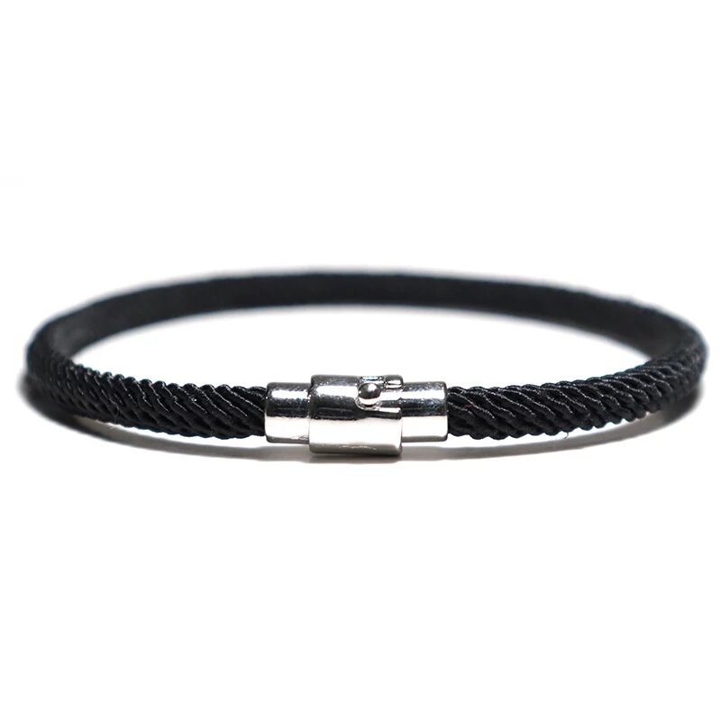 Vòng tay nam nữ dây dù cao cấp thiết kế đơn giản, khoá nam châm hít thời trang