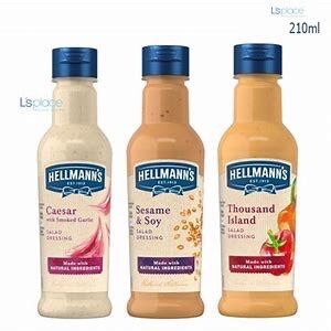 SỐT SALAD MÈ ĐEN RANG ROASTED SESAME HELLMANN'S 210ML