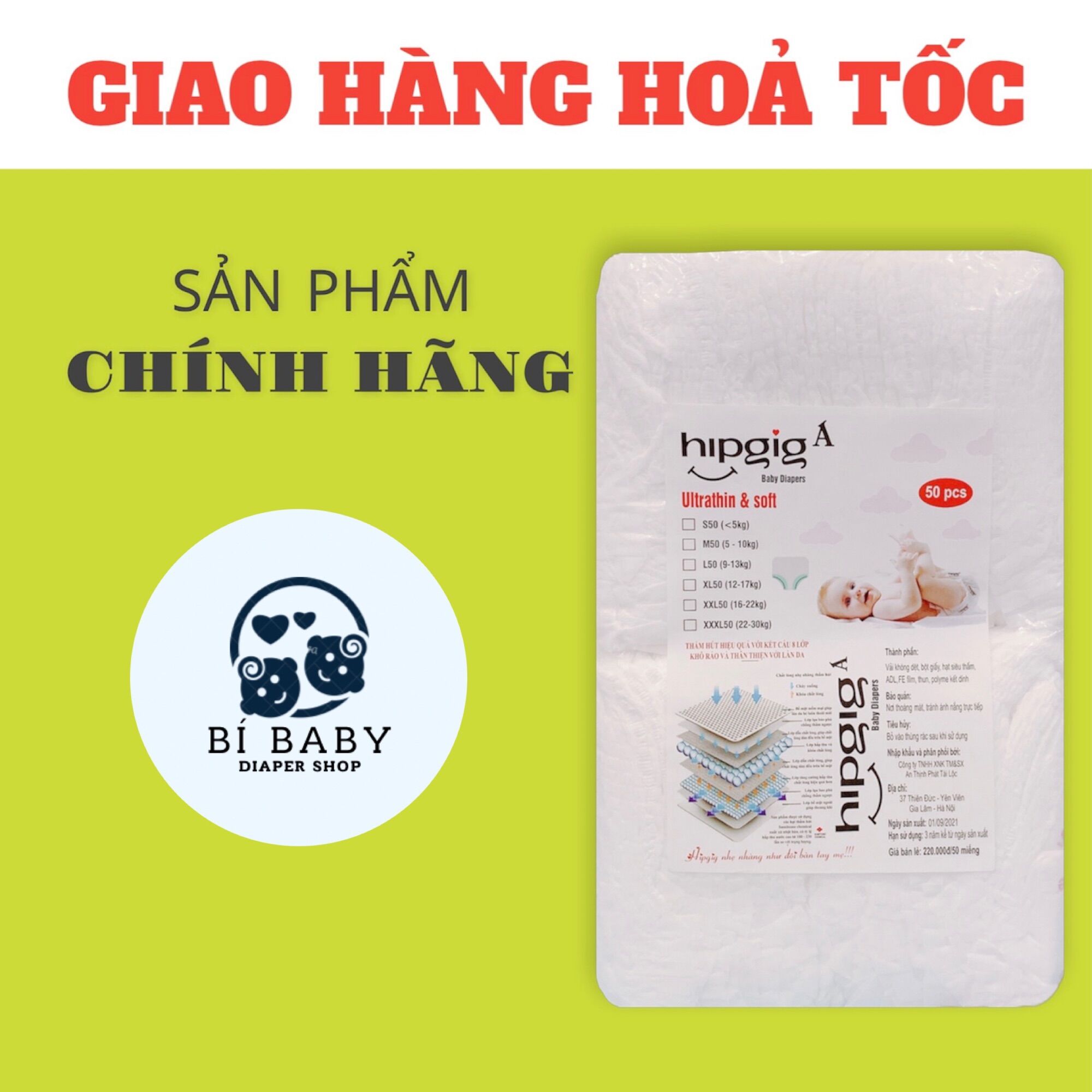 Tã quần/ bỉm quần hipgig loại a