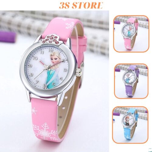 Đồng hồ đeo tay công chúa Elsa dễ thương cho bé gái ĐH001