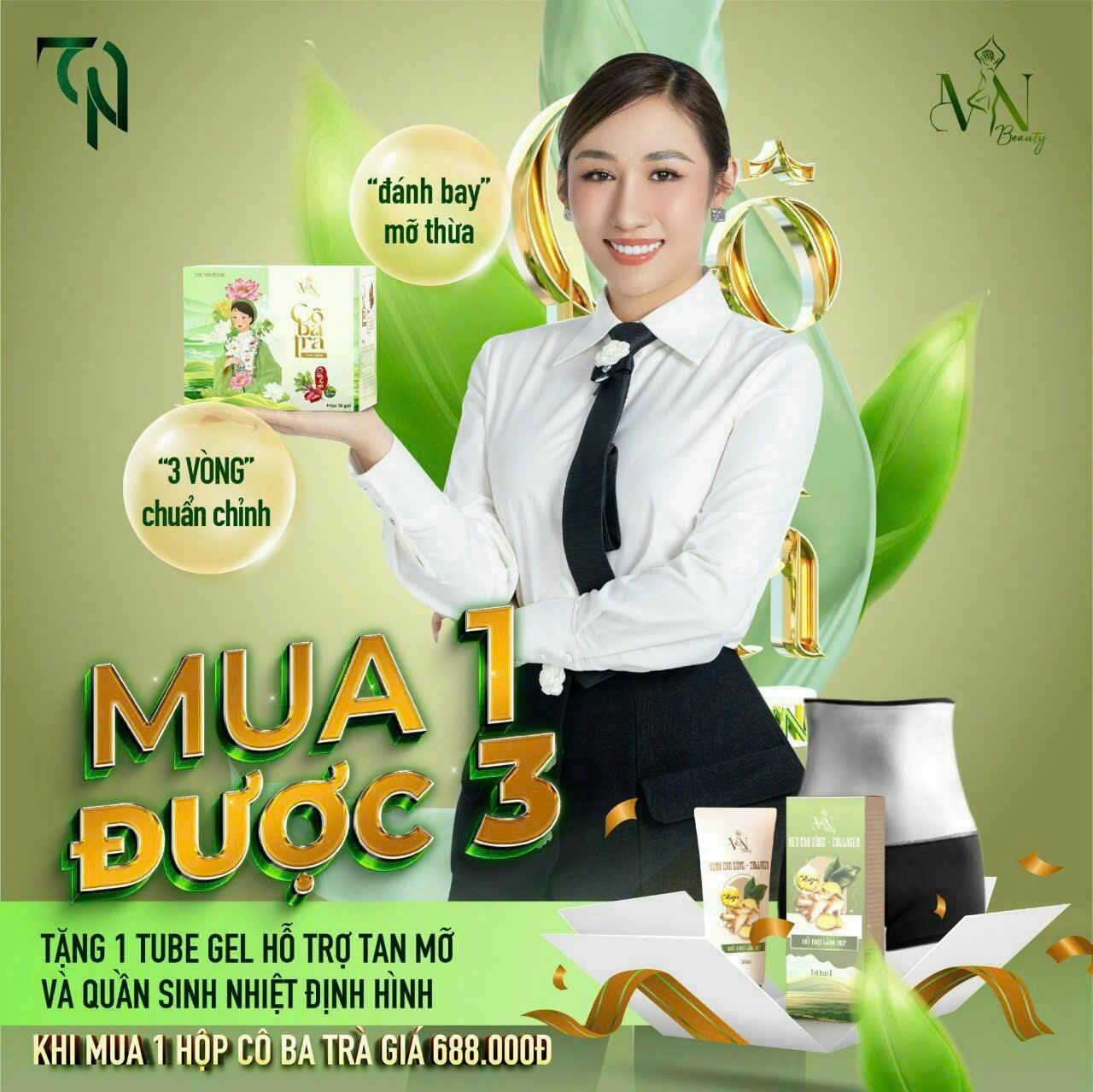 Combo 3 sản phẩm Cô Ba Trà Huỳnh Như