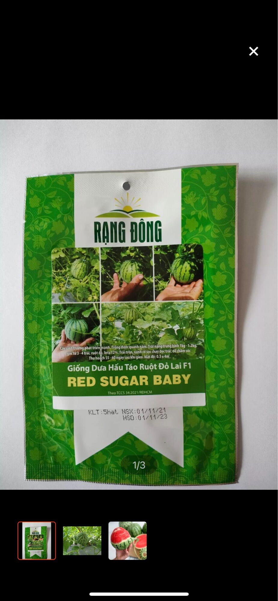 Dưa hấu táo ruột đỏ F1