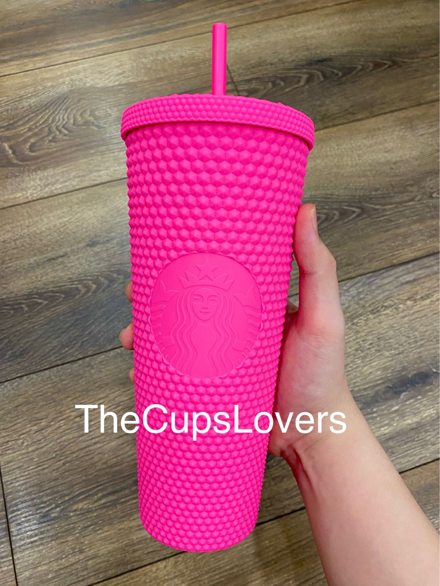 [CHÍNH HÃNG] LY STARBUCKS STUDDED HỒNG SOFT TOUCH BARBIE PINK 2021