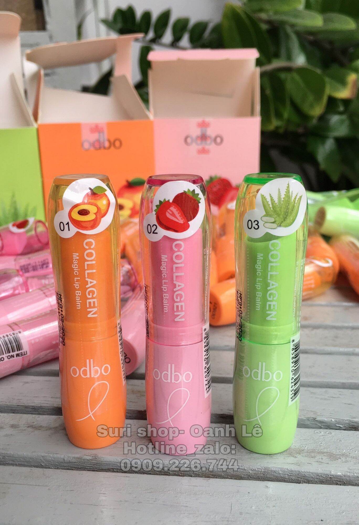 Son dưỡng môi có màu nhẹ Odbo chính hãng Thái Lan