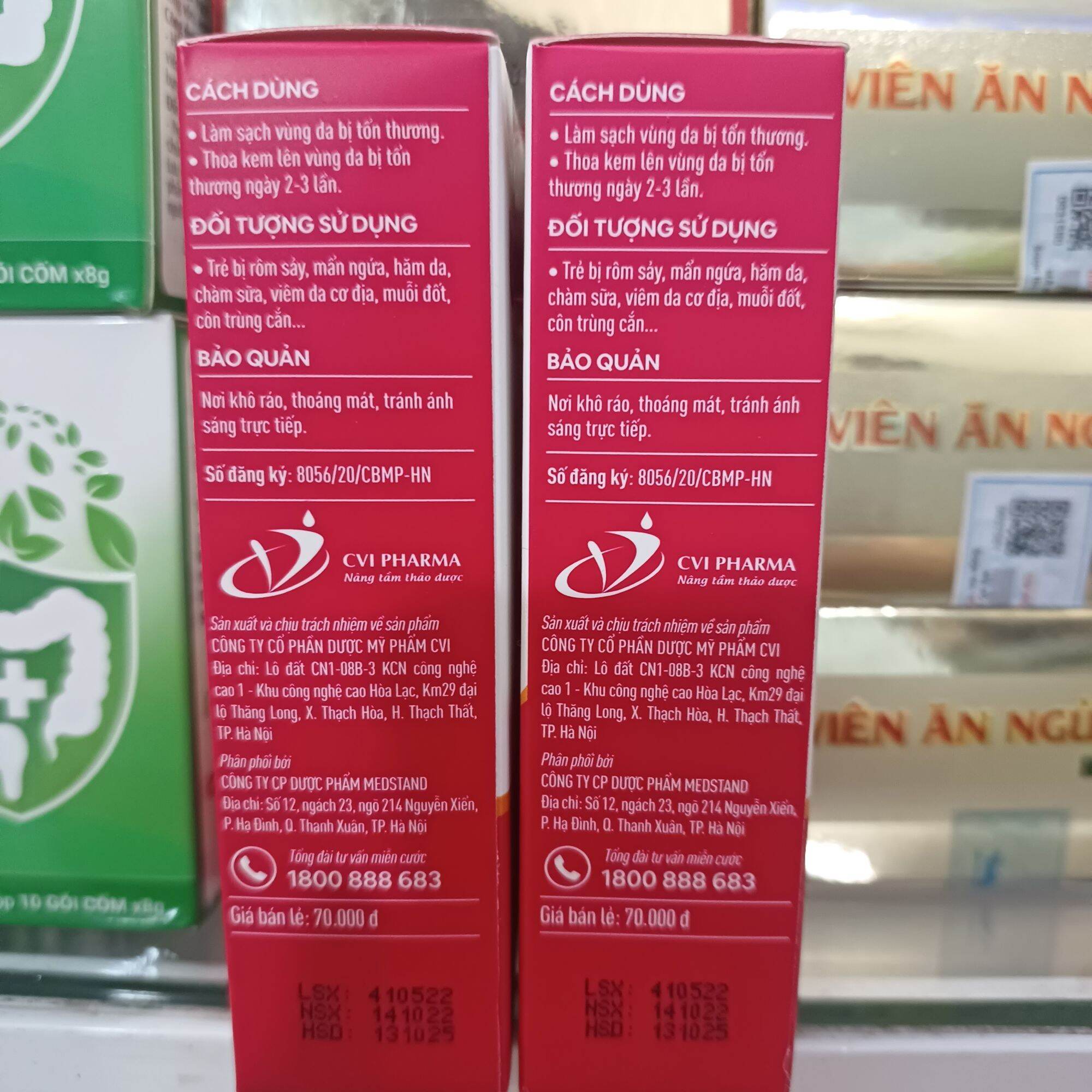kem em bé kem bôi da thảo dược