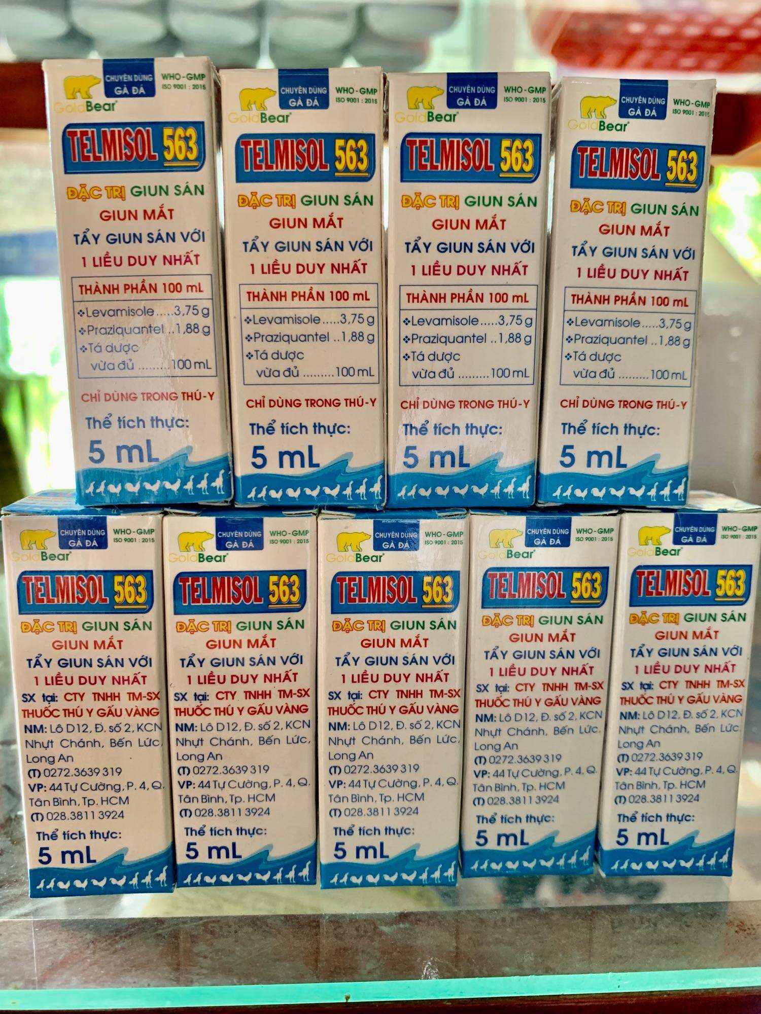 Xổ lãi gà đá, xổ giun mắt, giun kim, giun đường ruột.