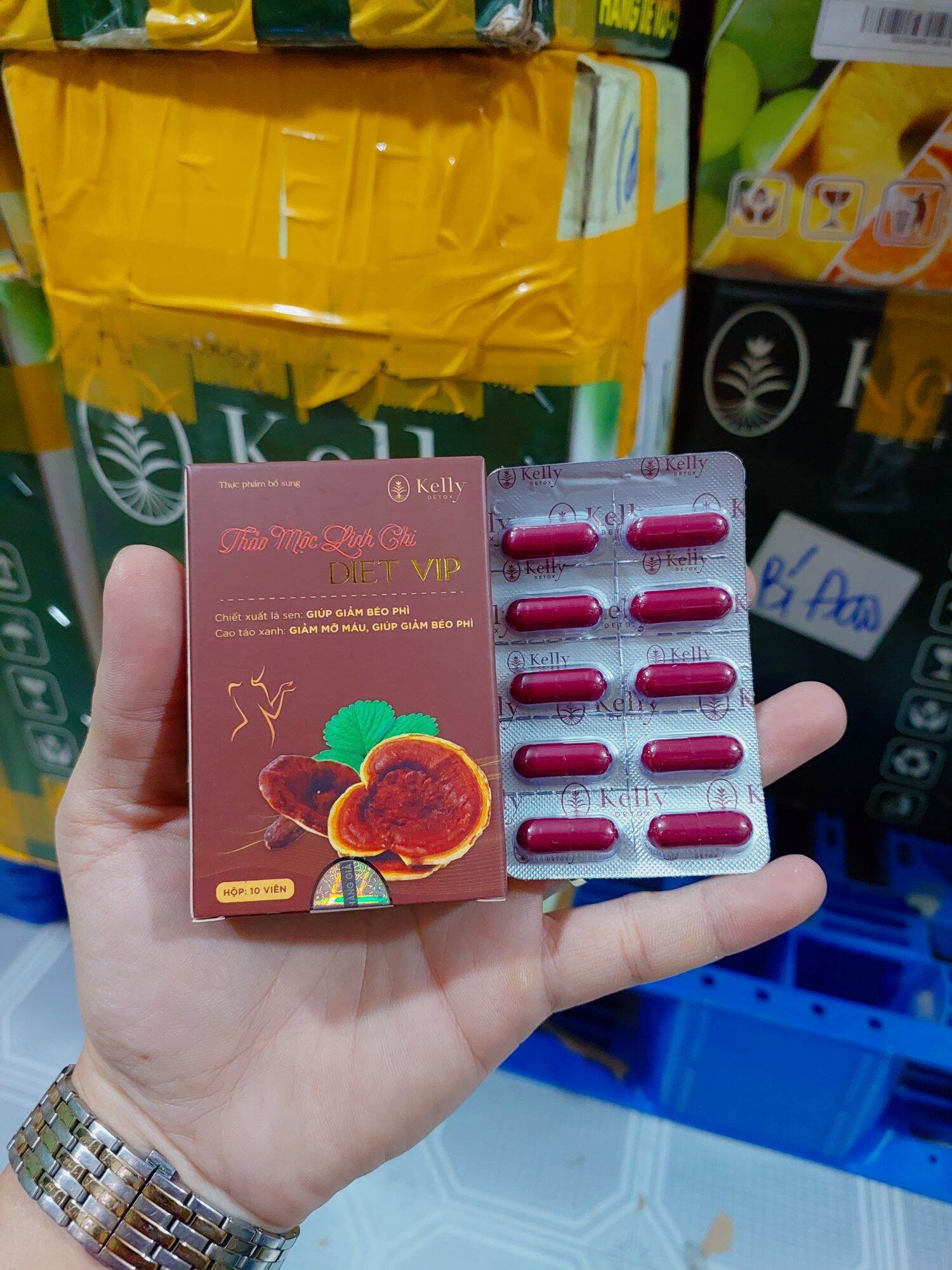 VIÊN GIẢM CÂN LINH CHI DIET VIP KELLY