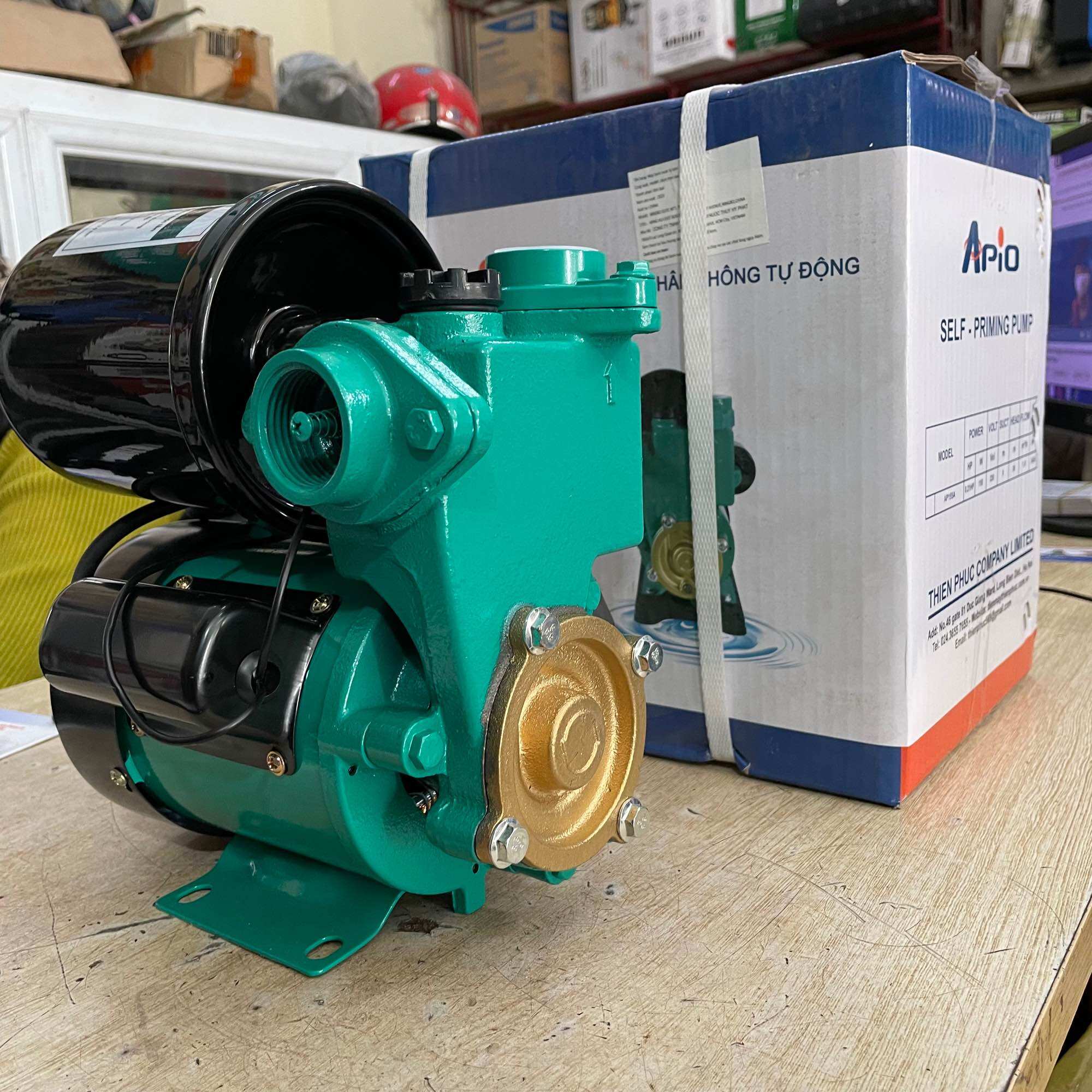 Máy bơm tăng áp apio 155 w moden ap 155a