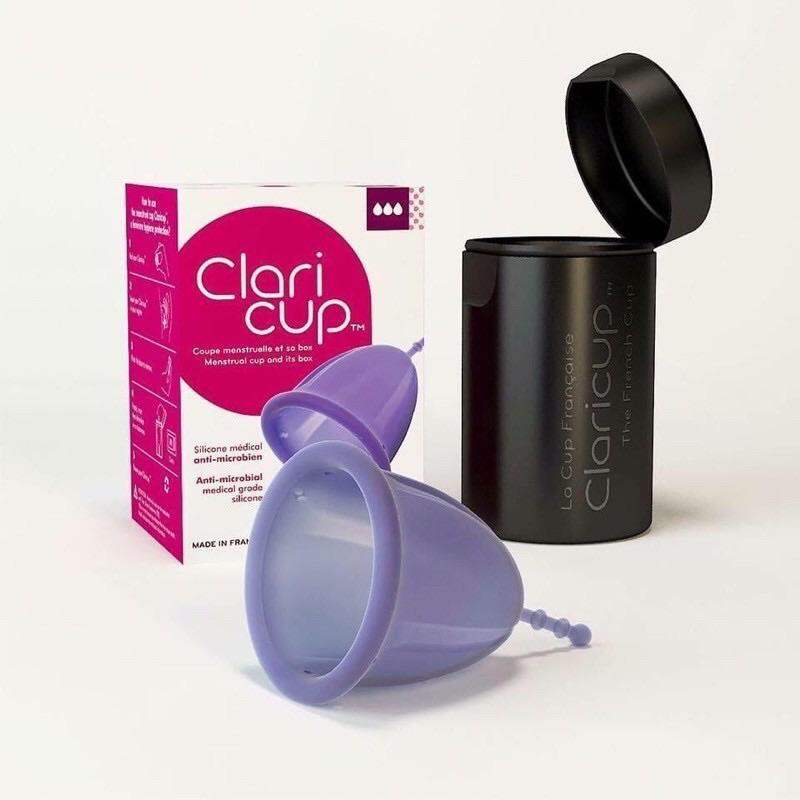 Cốc Nguyệt san Claricup màu than kháng khuẩn