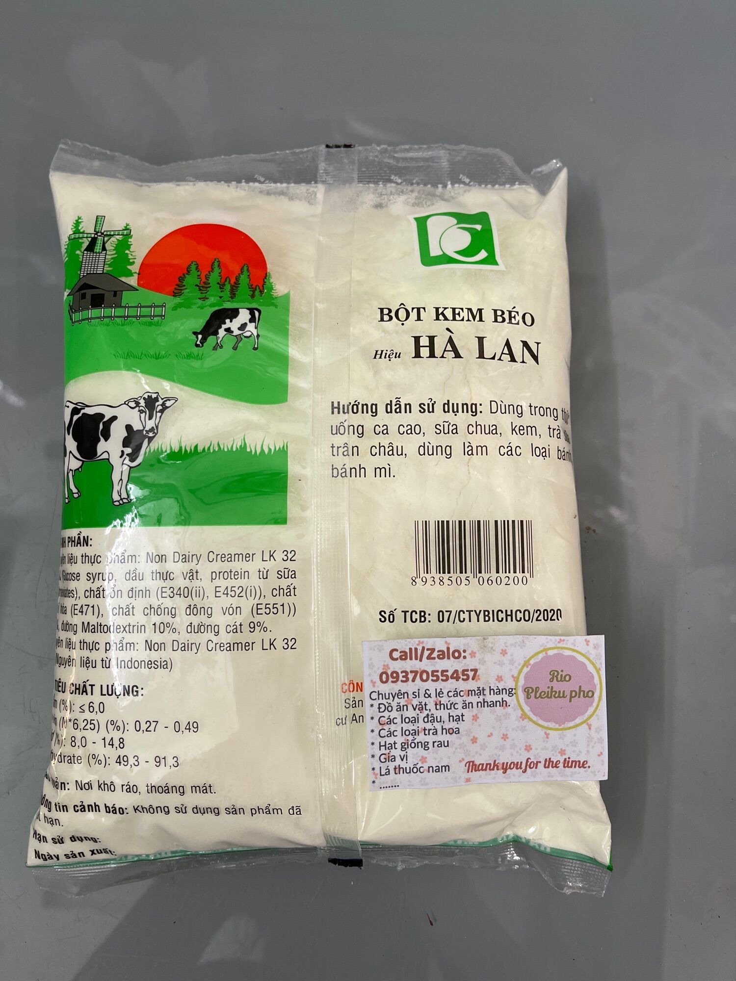 500gr Bột kem béo Hà Lan