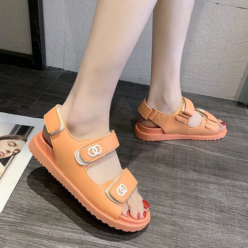 Dép xăng đan nữ quai ngang ,chất da cao cấp cực xinh, chống nước, Hot trend 2020 Hang Fashion, dép sandal học sinh đế 3 cm, giày nữ đế xuồng nữ