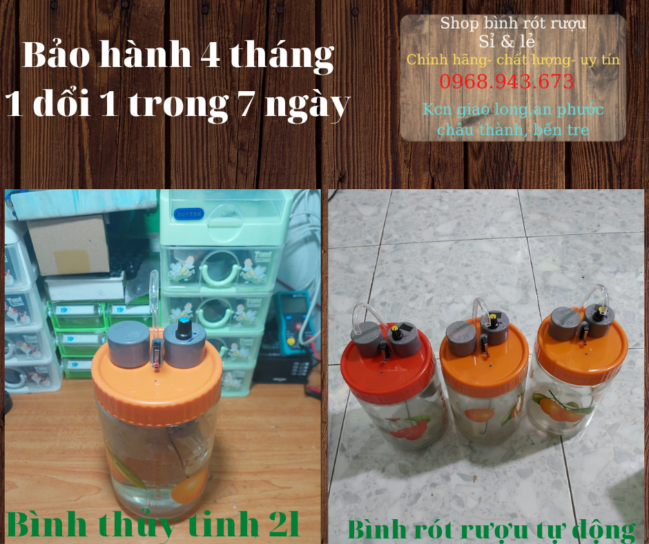 Bình rót rượuu thủy tinh