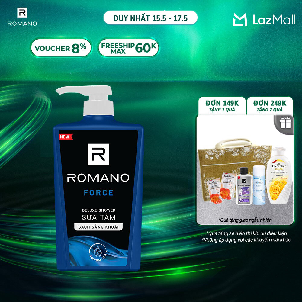 Sữa tắm hương nước hoa Romano Force 650g