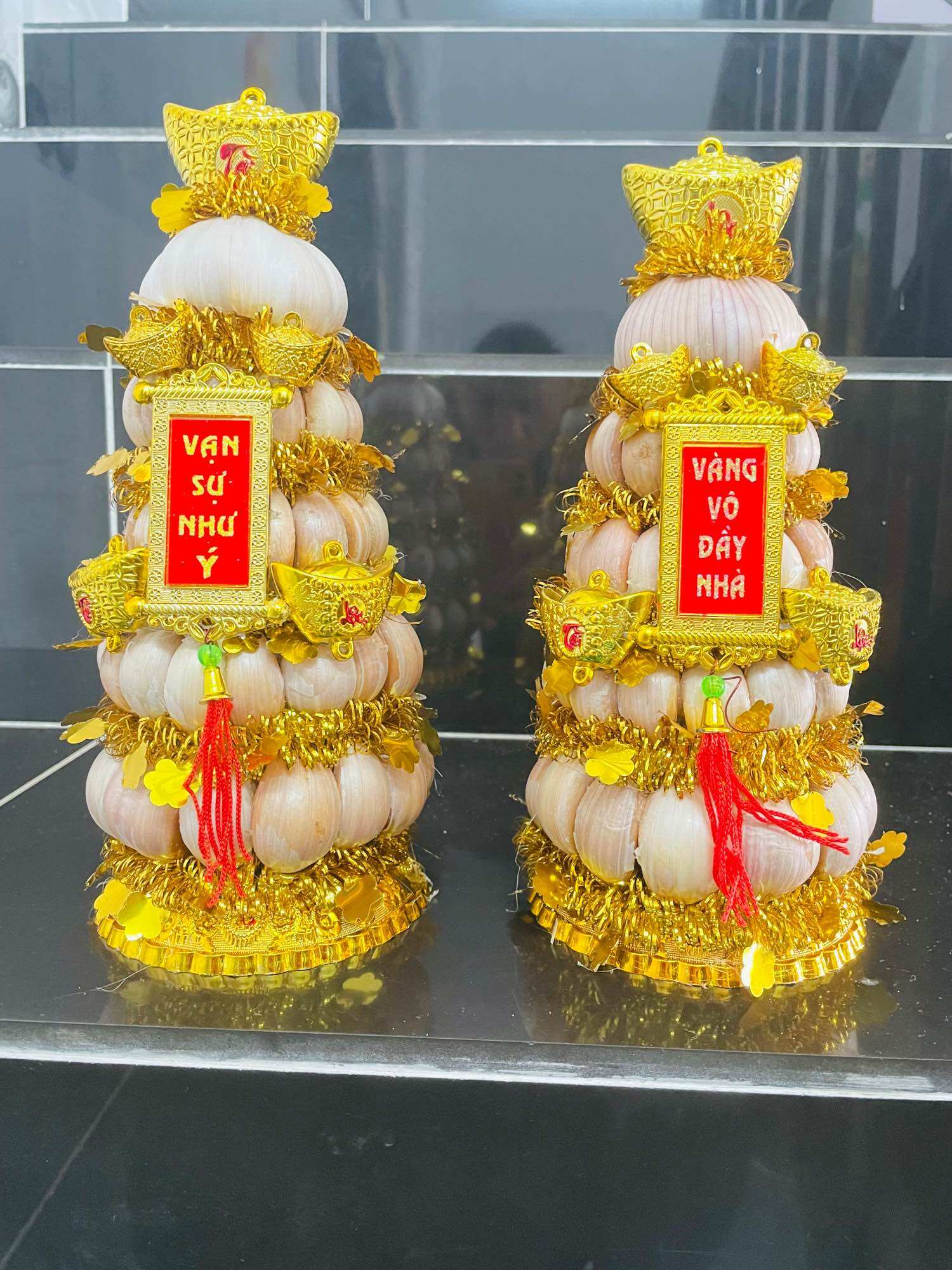 Tháp tỏi thần tài thổ địa 5 tầng