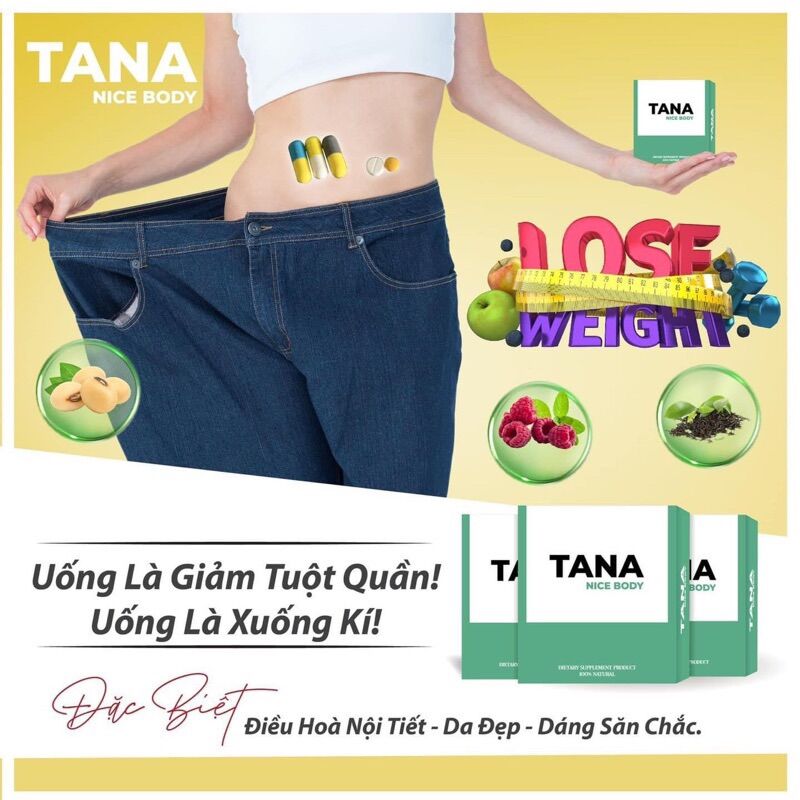 Giảm cân siêu mạnh tana body 18 cấp tốc