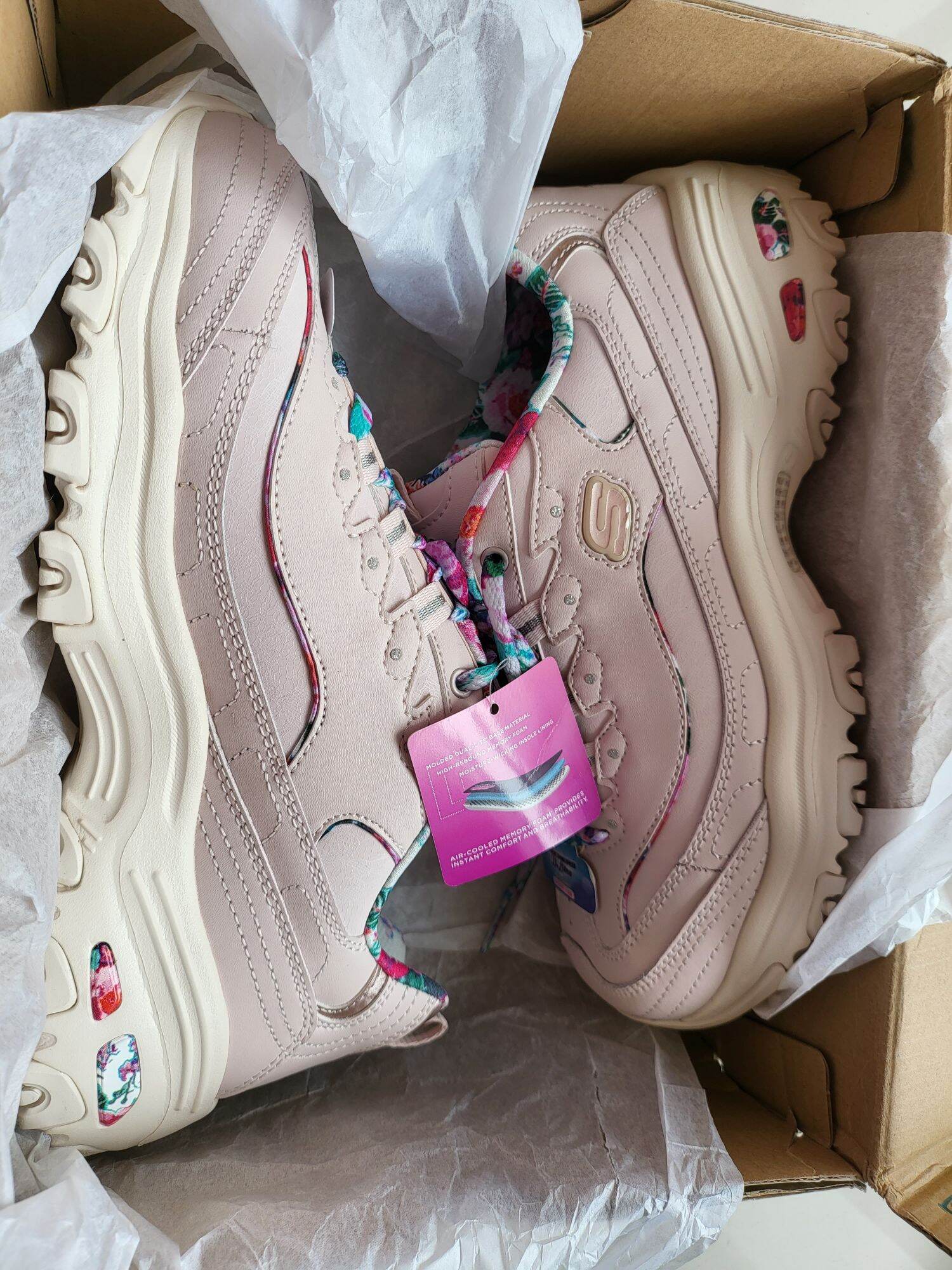 Skechers nữ giày thể thao đi chơi, đi học, đi làm.. d'lites size 38