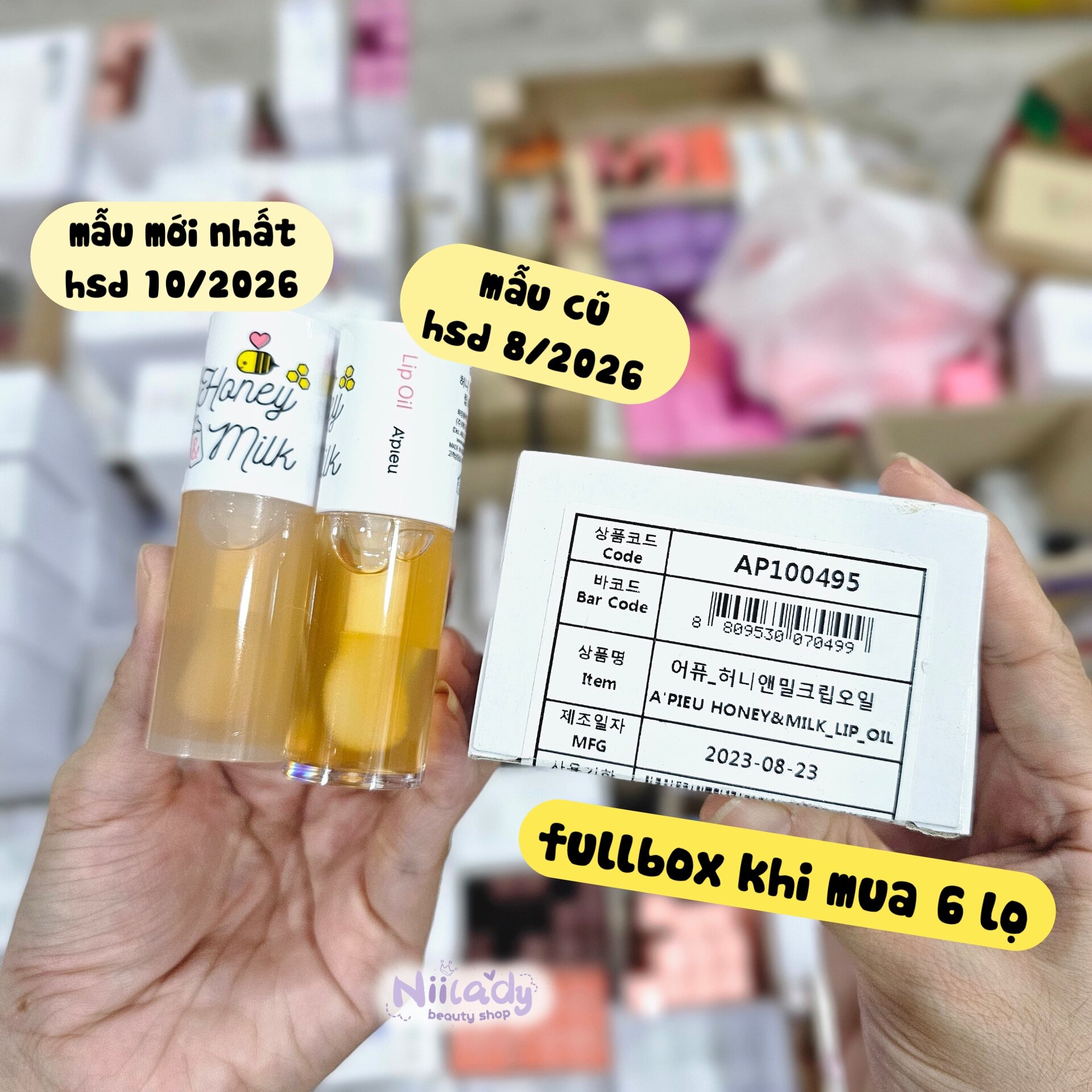 Dầu dưỡng môi Apieu Honey & Milk Lip Oil