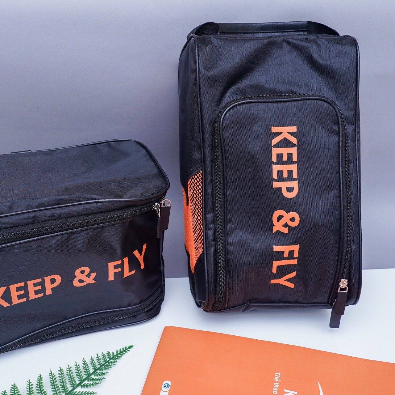 Túi đựng giày bóng đá keepfly đen