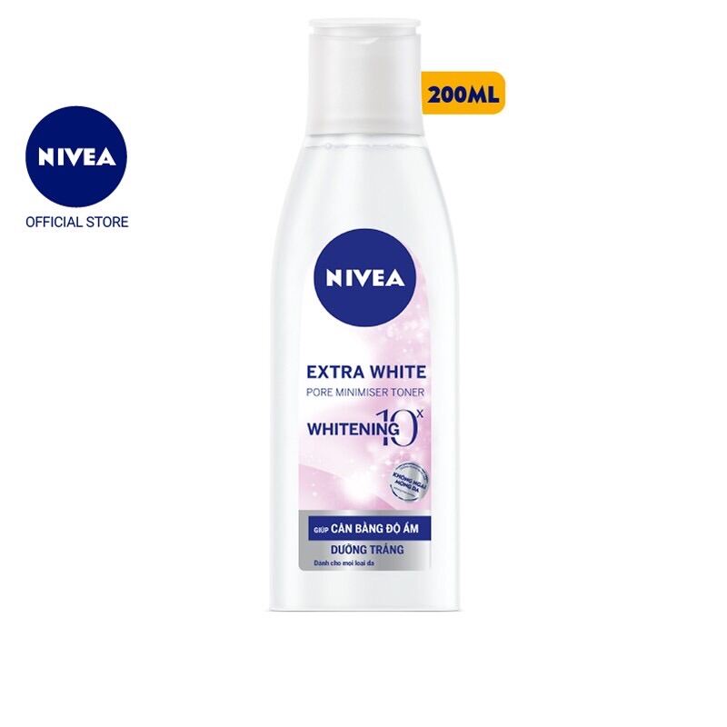 Nước Hoa Hồng Nivea Dưỡng Trắng Giúp Se Khít Lỗ Chân Lông - 200Ml