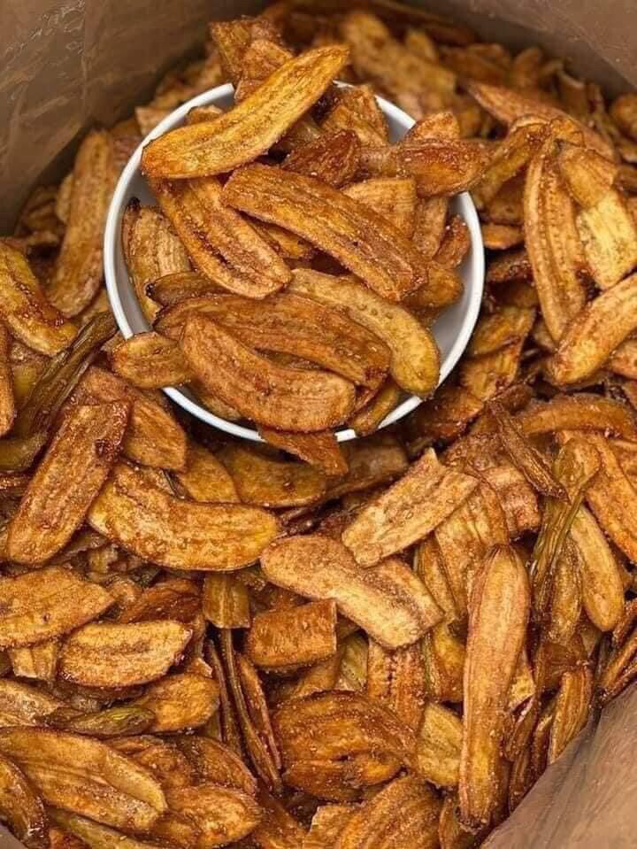 1kg chuối sấy mè gừng giòn