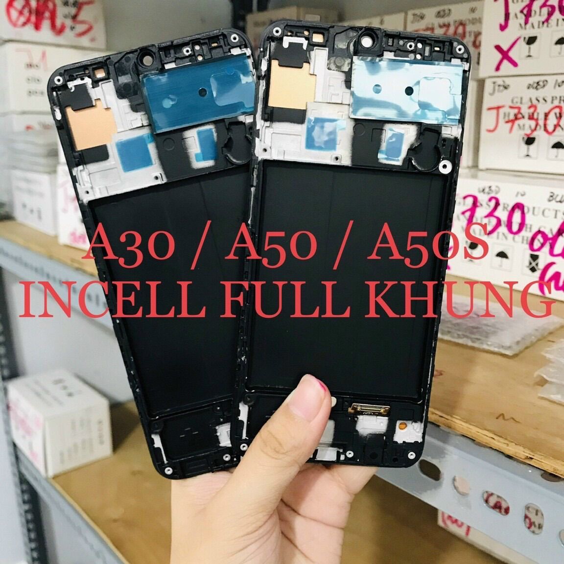 Màn hình samsung A30/A50/A50s incell kèm khung