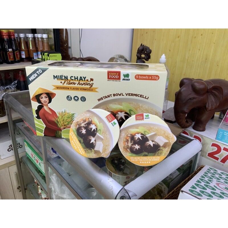 Miến tô chay nấm hương