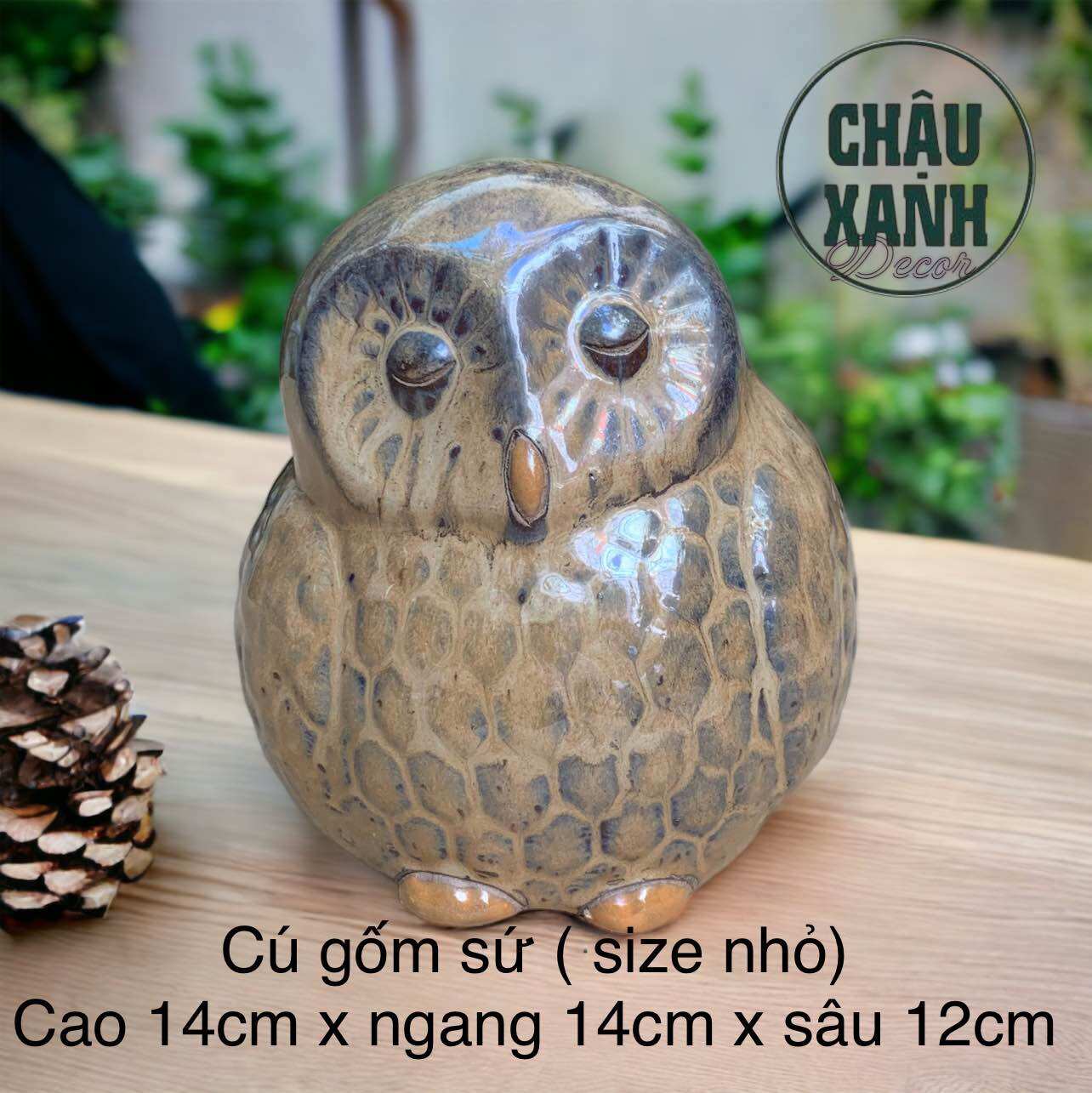 Cú bằng gốm sứ , tượng hình thú gốm sứ