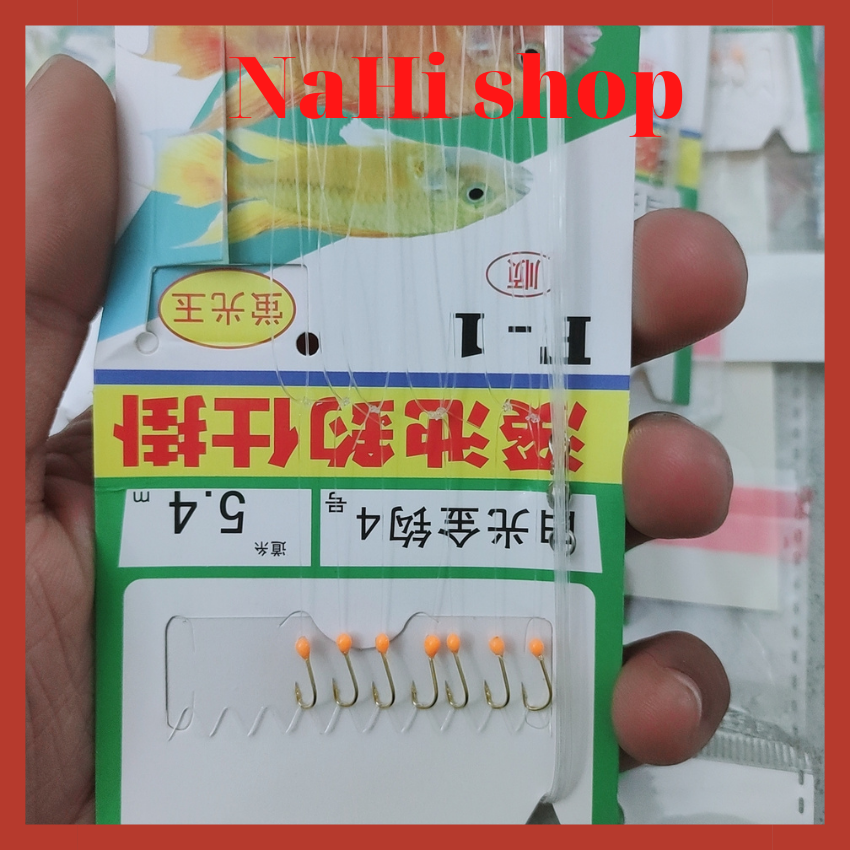 Bộ Lưỡi Câu Mương Có Ngạnh Có Sẵn Khoá Link ( 7 cái ) - Bộ Thẻo Câu Mương