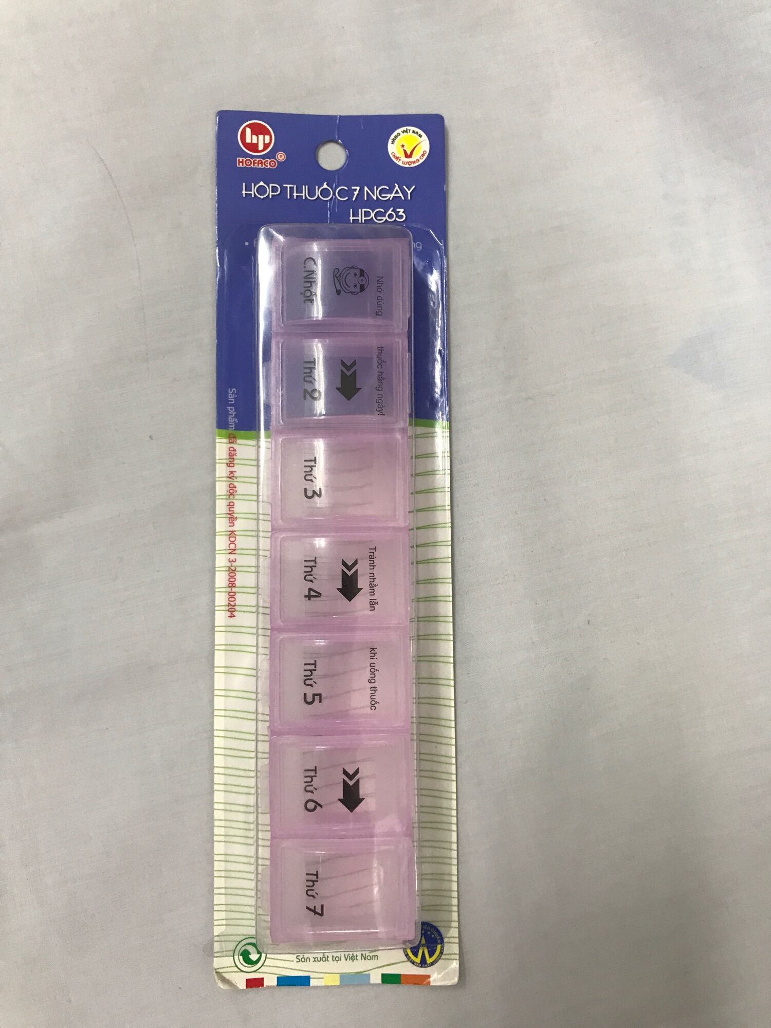 Dụng cụ đựng thuốc 7 ngày Hofaco