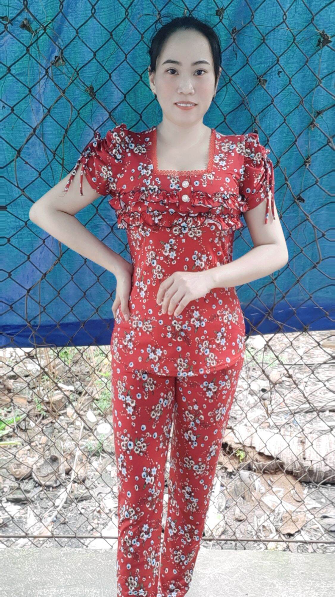 Đồ bộ may sẵn. thun ati tơ. quần dài ống ôm