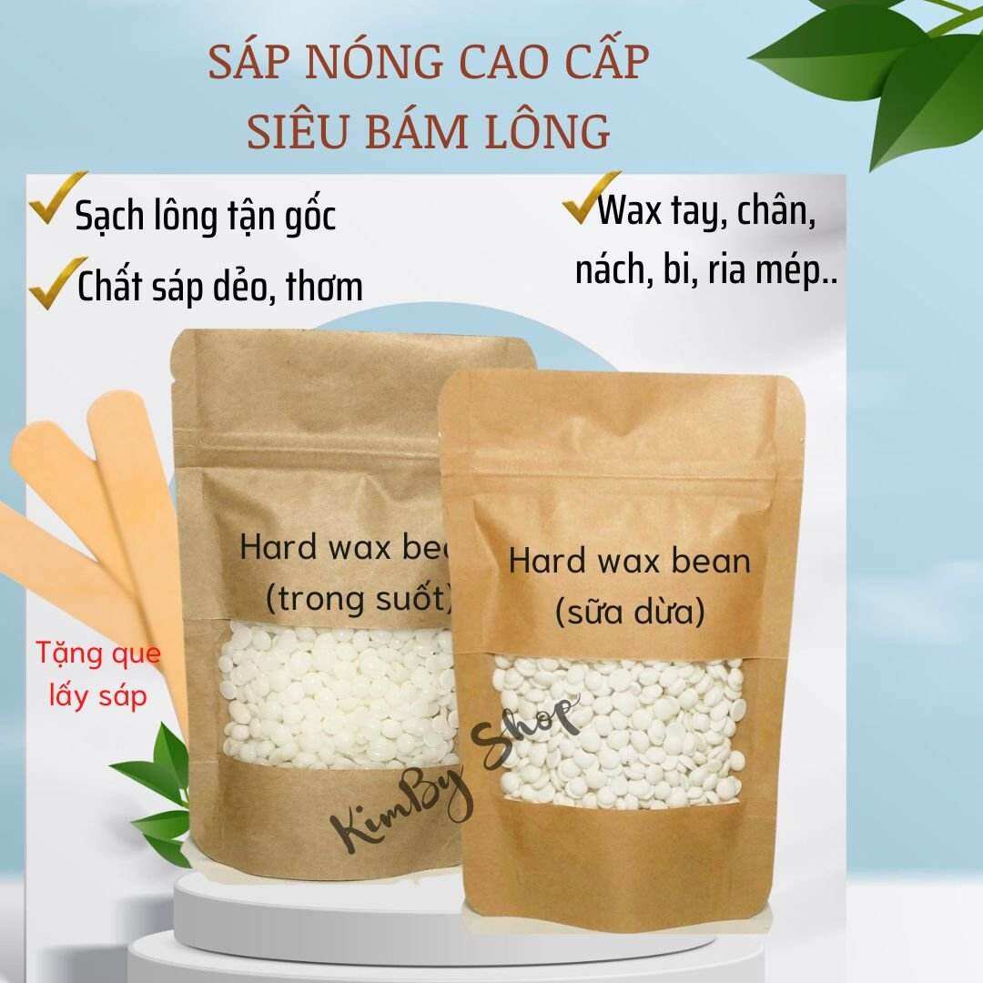 100g Sáp wax nóng, sáp wax lông nách, wax bean sáp dừa wax lông