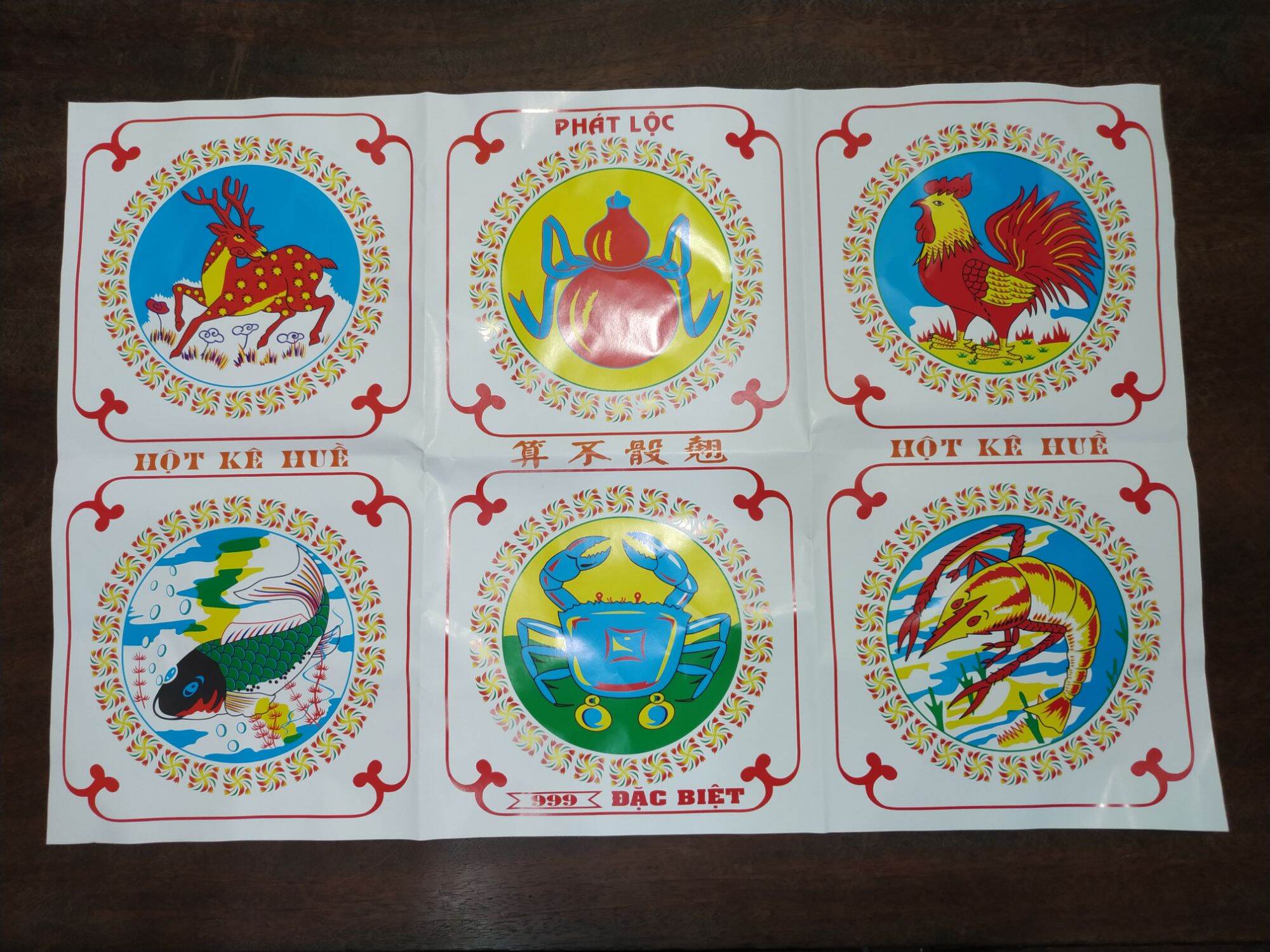 Bộ Bầu Cua Tôm Cá ( COMBO 2 BỘ )