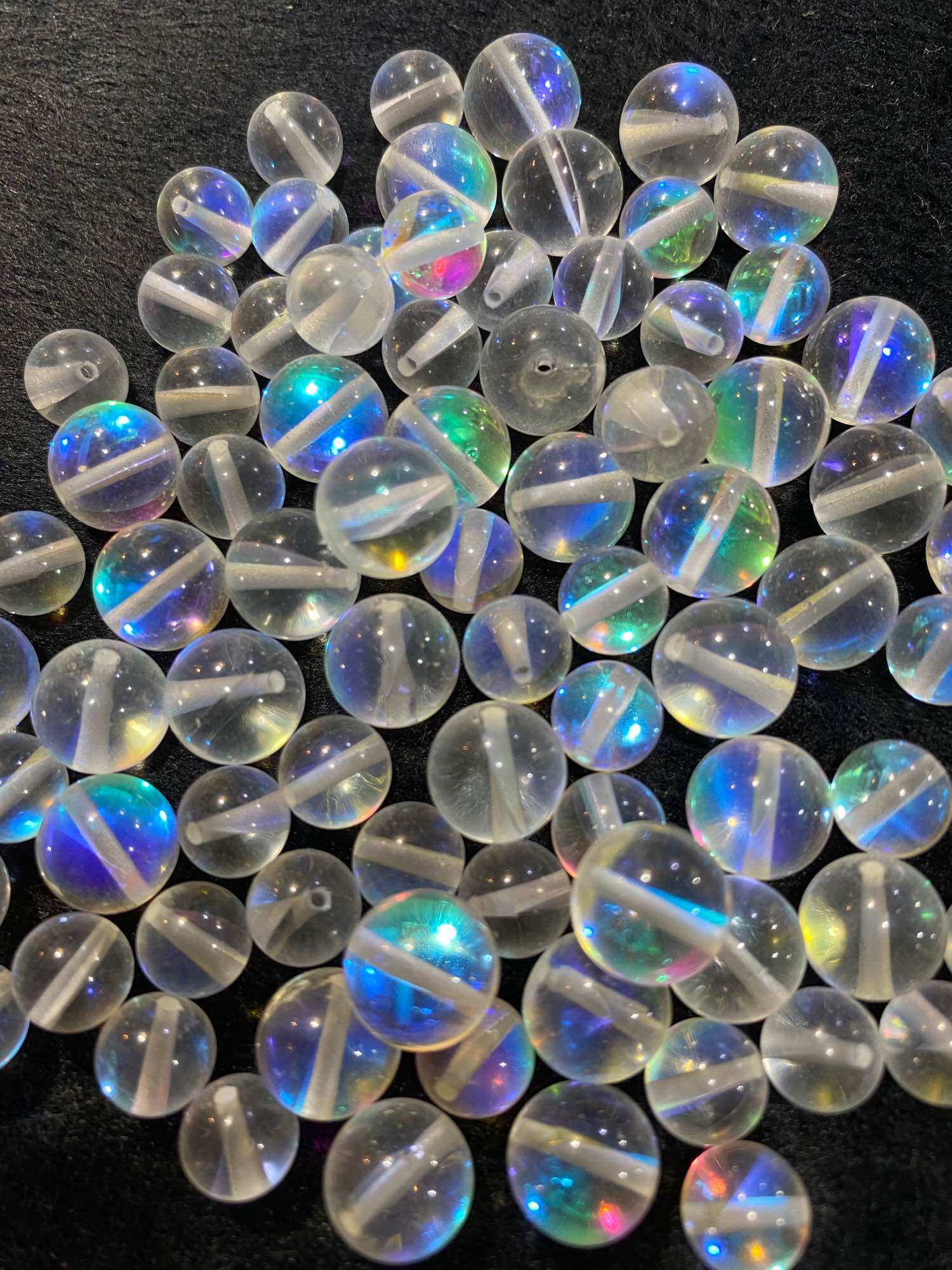 Bán lẻ viên đá mặt trăng Moonstone làm vòng handmade