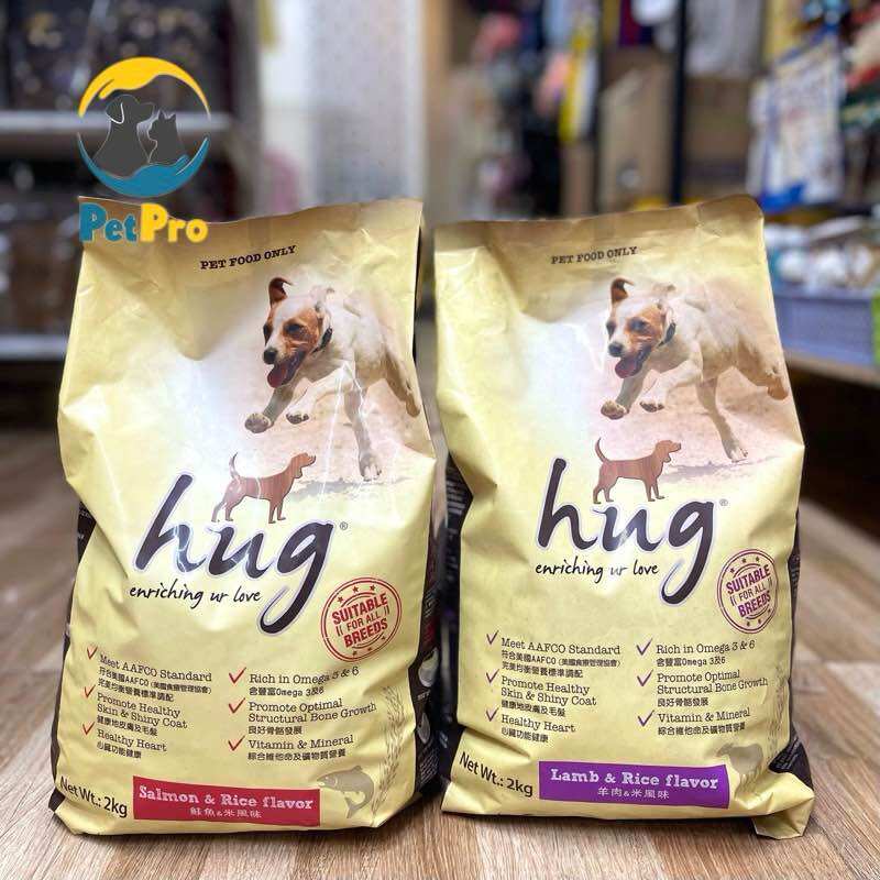 HẠT HUG - Thức ăn hạt cho chó, dễ dàng hấp thụ dưỡng chất có 3 vị cho mọi lứa tuổi.