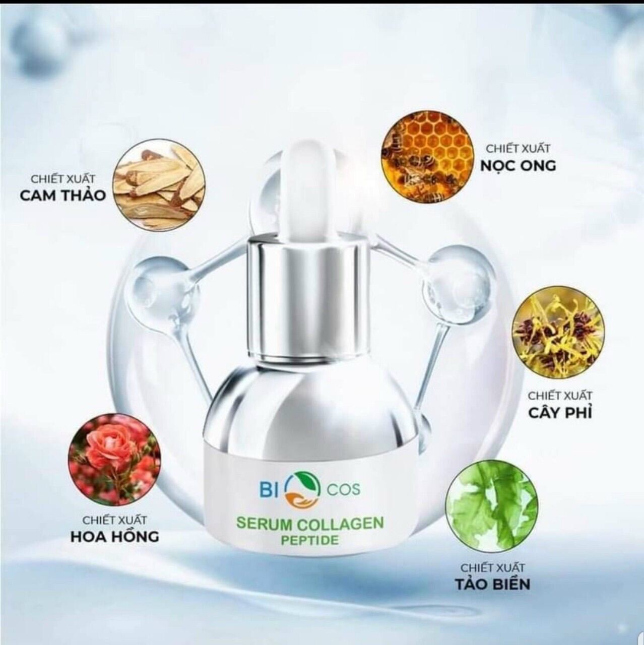 Serum Colagen Dưỡng Trắng Sáng Mềm Mịn Da Ngăn Ngừa Nếp Nhăn Hiệu Quả