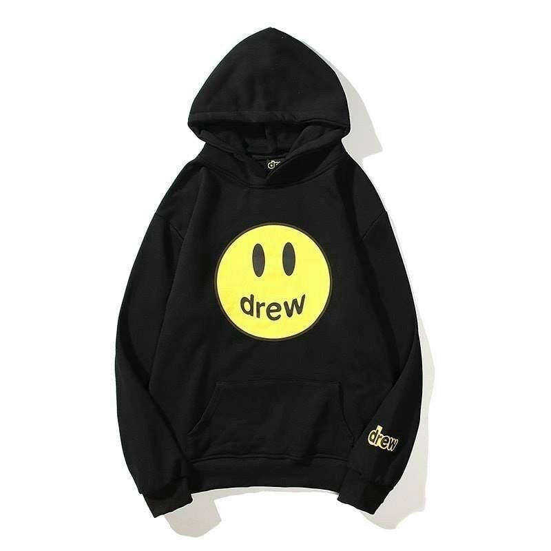 Thanh lý Áo hoodies mặt cười drew justin bieber freesize có sẵn ( nam nữ mặc được)