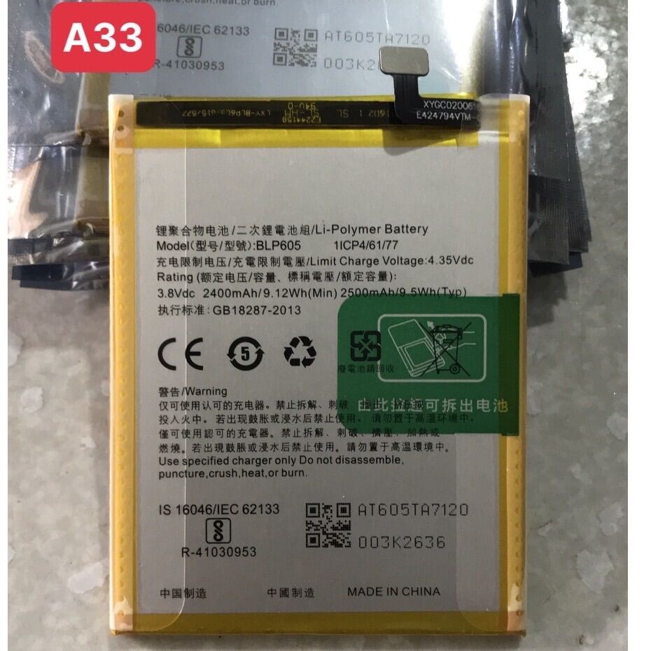 Pin oppo F1w/A33