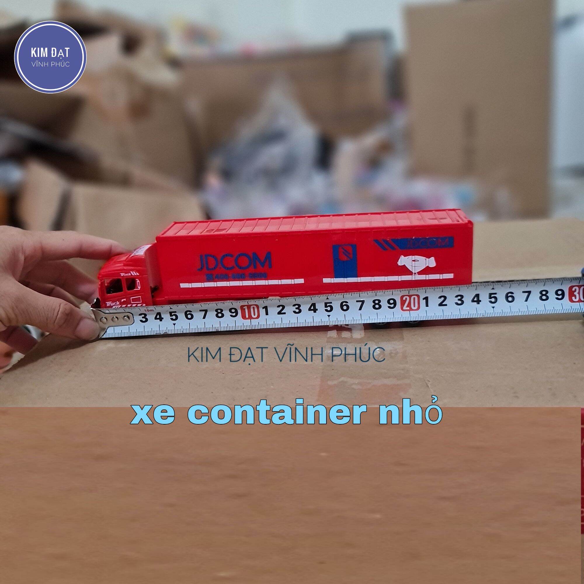 Đồ chơi xe tải container chạy đà khỏe cho bé . kích thước lớn 30cm