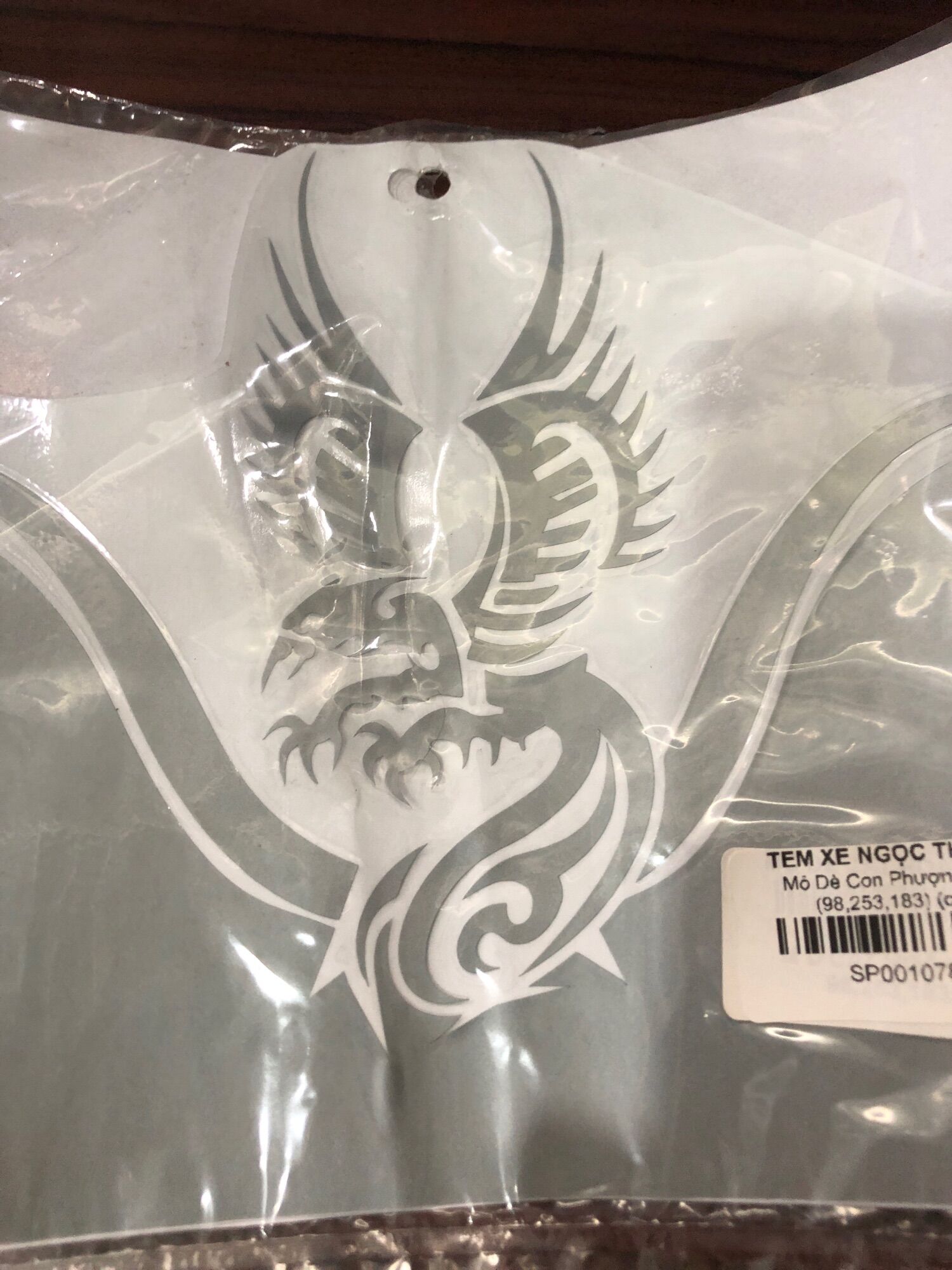 TEM DÁN MỎ DÈ CON PHƯỢNG DECAL BẠC