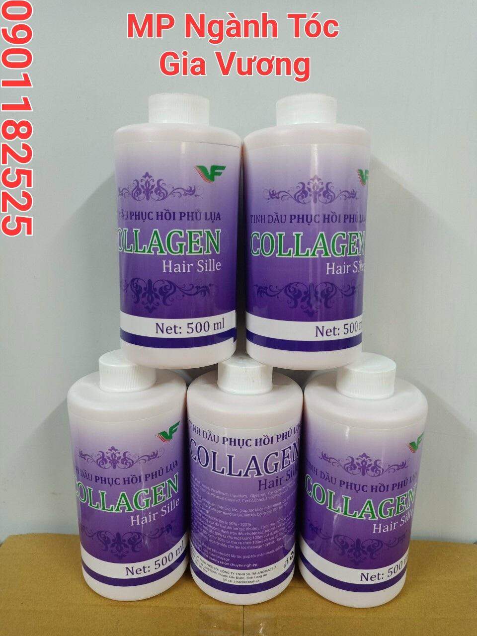 Tinh Dầu phục hồi phủ lụa Colagen 500ml