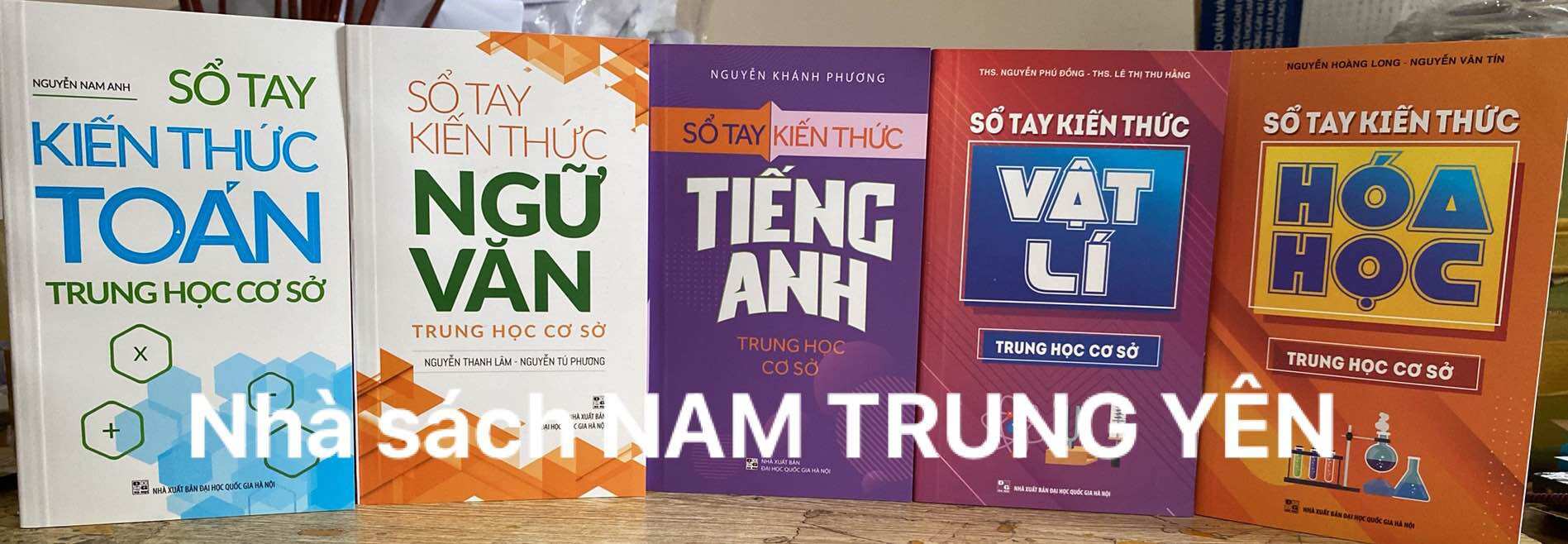 Sách - combo sổ tay kiến thức trung học cơ sở , trung học phổ thông : toán , ngữ văn, tiếng anh , vật lí