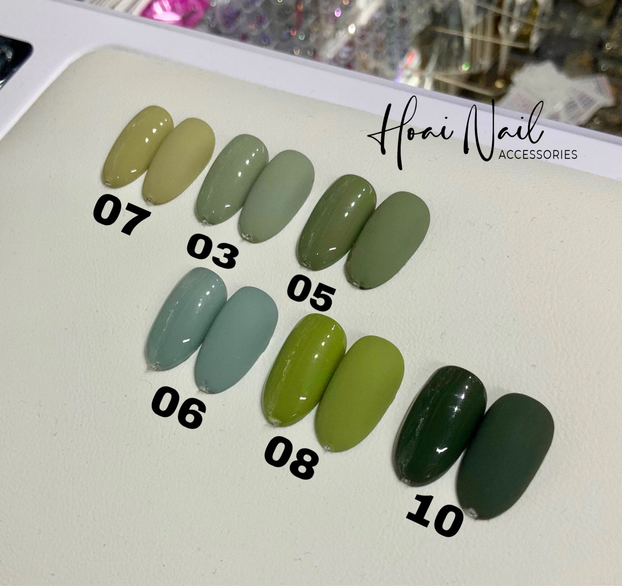 Sơn gel hót màu xanh mới