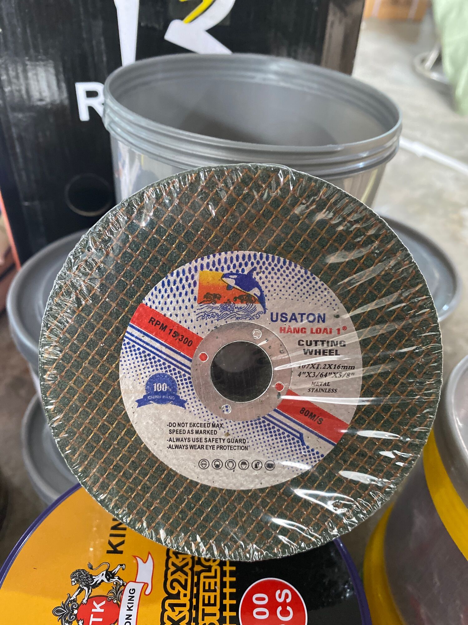 (Hộp 50 viên) Đá cắt sắt - Đá cắt inox 100 Cá voi (Hàng loại 1)