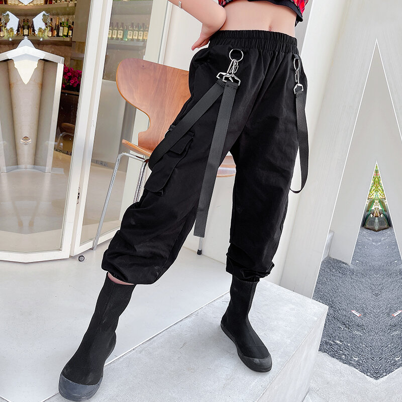 Bộ trang phục đi làm nhảy đường phố trẻ em trang phục nhảy jazz hip hop trang phục sành điệu catwalk thời trang bé gái trang phục biểu diễn ngầu trẻ em
