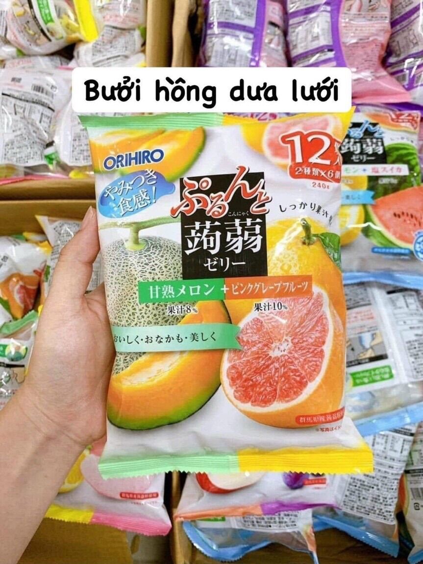 Thạch trái cây ORIHIRO Nhật Bản 43k/gói