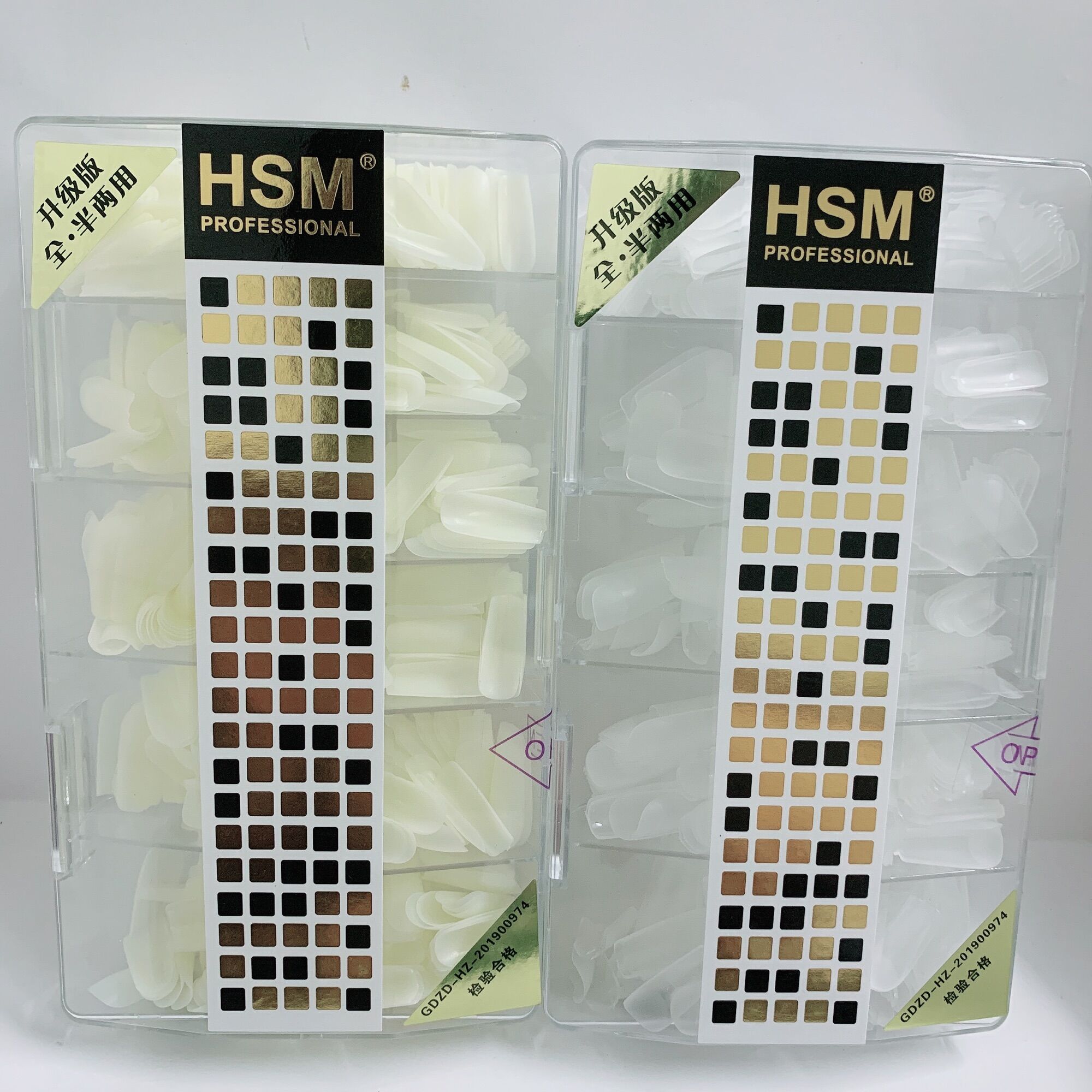 Móng úp HSM lẻ size 56789, móng úp nhám lẻ size